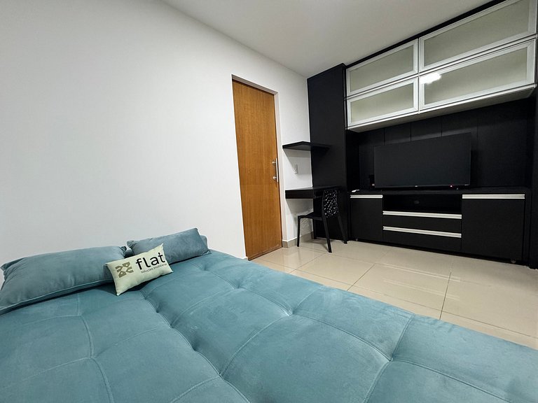 Studio Moderno no Sudoeste: Garagem e Tudo a Pé