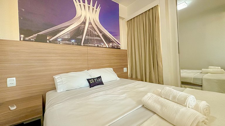 Flat Aconchegante no Hotel S4 em Brasília