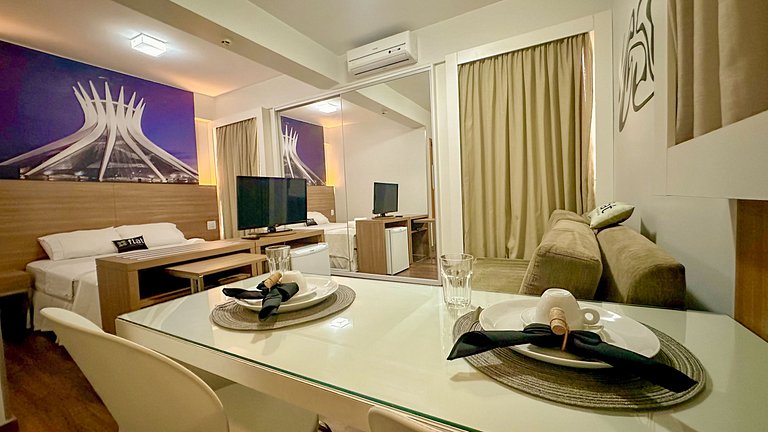 Flat Aconchegante no Hotel S4 em Brasília