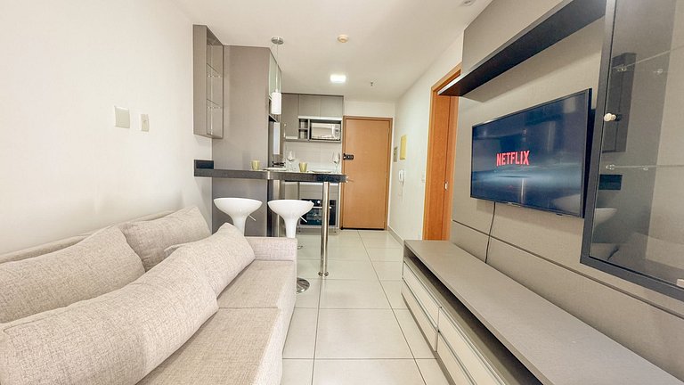 01 Qto Moderno com Lazer e serviços