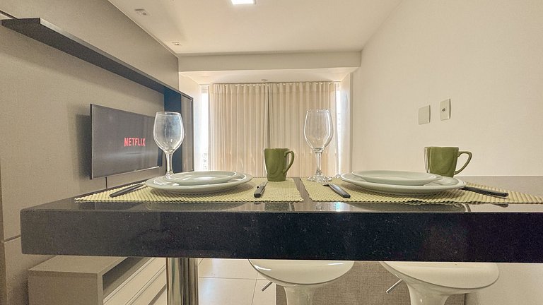 01 Qto Moderno com Lazer e serviços