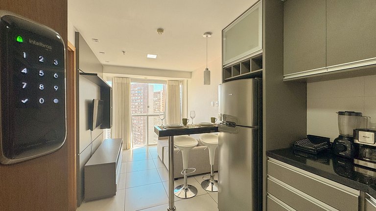 01 Qto Moderno com Lazer e serviços