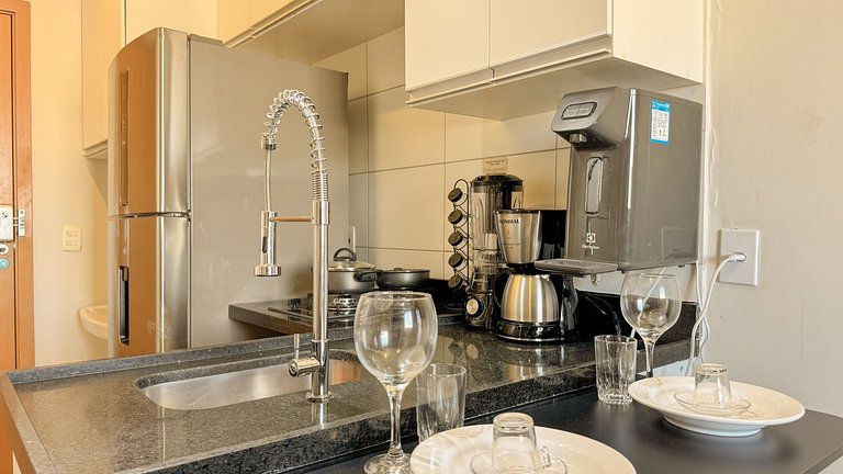 Apto de 1 quarto com piscina, próximo ao metrô