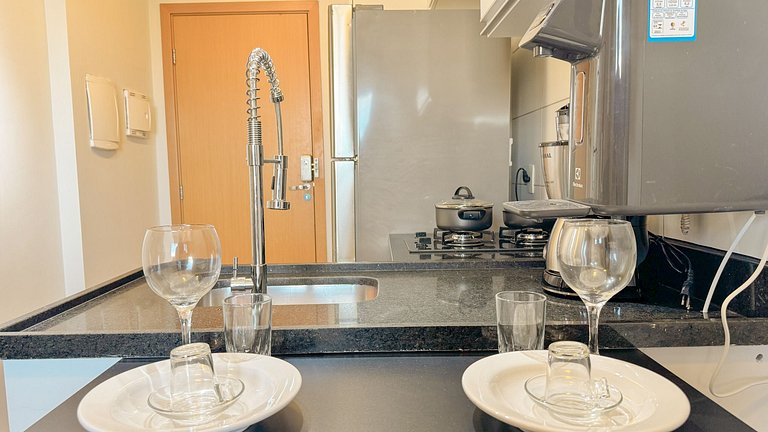 Apto de 1 quarto com piscina, próximo ao metrô