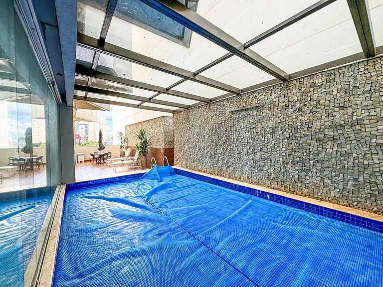 Apartamento de 1 quarto com piscina, próximo ao metrô